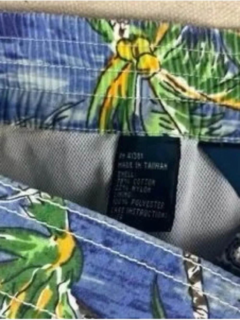 Ralph Lauren Blue Palm & Surf Print Swim Shorts